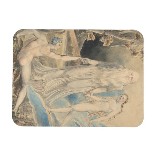 アダムにエバをもたらす神の御使い マグネット (横)