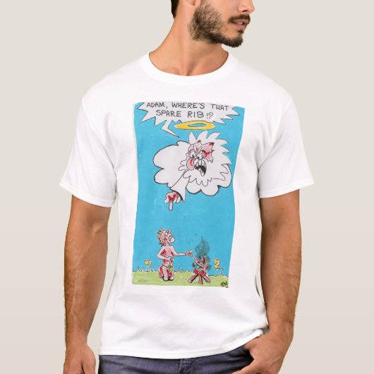 アダムのあばら骨 ユーモアTシャツ Tシャツ (正面)