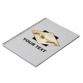 アダムのストライプ創パーソナライズされた成 ノートブック (左側)