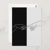 アダムの創造を示す手 ポストカード (正面/裏面)