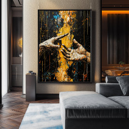 アダムの創造を表現する者 – 再考はっきりしたする ポスター