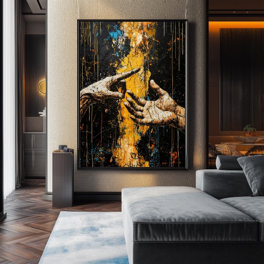 アダムの創造を表現する者 – 再考はっきりしたする ポスター