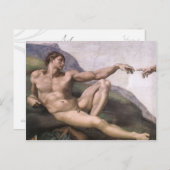 アダムの創造詳細 ポストカード (正面/裏面)