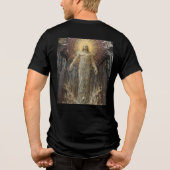 「アダムの創造:エントロピー崩壊とボクセルグリッチ トライブレンドTシャツ (裏面)