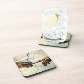 アダムの創造 – ハンズミケランジェロ1475 - 1564 コースター (右側)