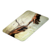 アダムの創造 – ハンズミケランジェロ1475 - 1564 マグネット (左側)