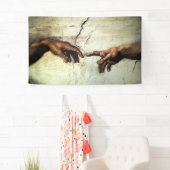 アダムの創造 – ハンズミケランジェロ1475 - 1564 横断幕 (インサイチュ)