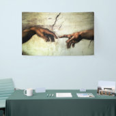 アダムの創造 – ハンズミケランジェロ1475 - 1564 横断幕 (トレードショー)