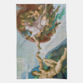 アダムの創造 – ミケランジェロ1475 - 1564 キッチンタオル (縦)