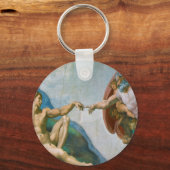 アダムの創造 – ミケランジェロ1475 - 1564 キーホルダー (正面)