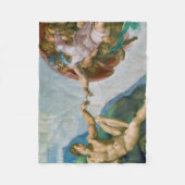 アダムの創造 – ミケランジェロ1475 - 1564 フリースブランケット (正面)