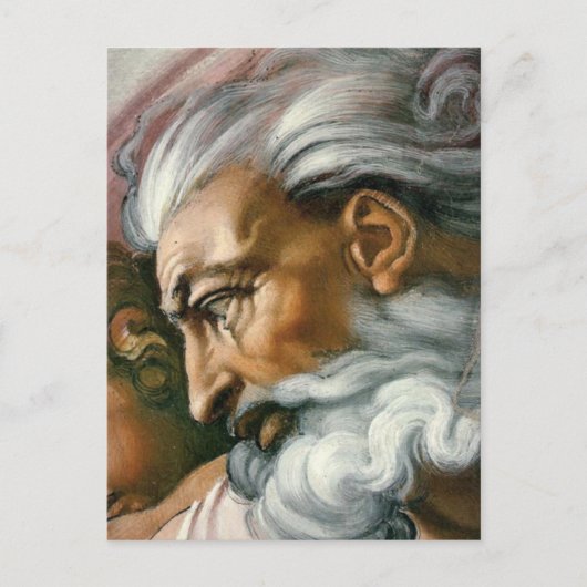 アダムの創造(詳細) ポストカード (正面)