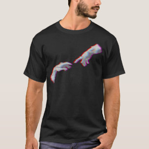 アダムの創造Vaporwaveイタリア美術グッズ Tシャツ