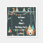 アダムの誕生日パーティーへようこそ スタンダードカクテルナプキン (正面)