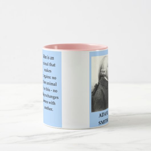 アダムの鍛冶屋の引用文 マグカップ (中央)