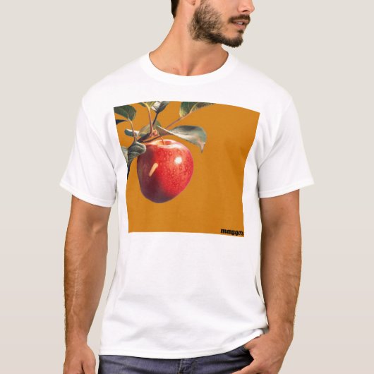 アダムのApple (知識の飲食店)のウジ Tシャツ (正面)