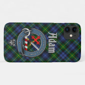 アダムクランバッジ&タータンチェック電話ケース Case-Mate iPhoneケース (裏面(横))