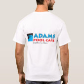 アダムスのプールの心配のワイシャツ Tシャツ (裏面)