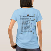 アダムスの家族会の写真およびチェックリスト Tシャツ (裏面)