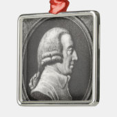 アダムスミスの円形浮彫りからのポートレート メタルオーナメント (左)