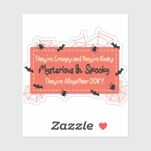 アダムス家族のシール シール (シート)