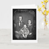 アダムス家族の銀板写真1846年 カード (黄色い花)