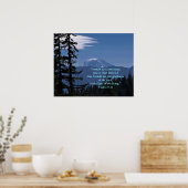 アダムス山プリント付き/聖なる書物、 経典詩 ポスター (キッチン)