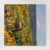 アダムス山 |黄色のバックパック | Balsamroot 20x20 ジグソーパズル (横)