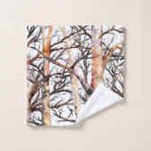 アダムス樺の木バスタオル バスタオルセット (ウォッシュタオル)