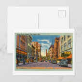 アダムス通りシーンinトレド，オハイオ，ヴィンテージトラベル ポストカード (正面/裏面)