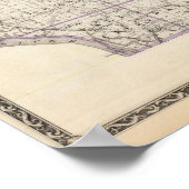 アダムス郡の地図 ポスター (角)