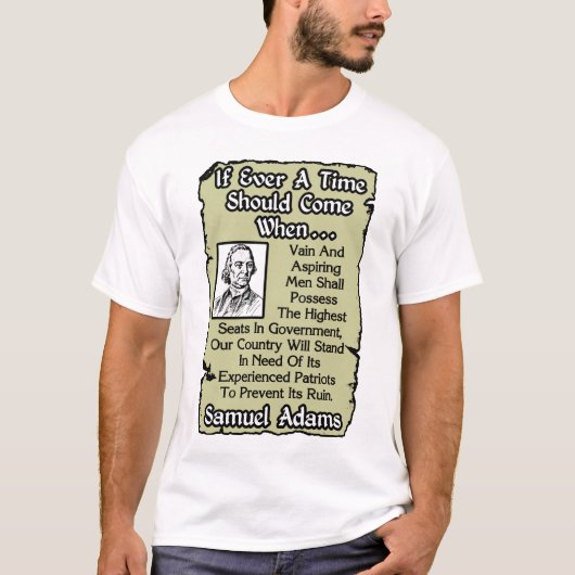 アダムス: ベテランの愛国者 Tシャツ (正面)