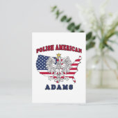 アダムス・マサチューセッツ・ポーランド ポストカード (スタンド正面)