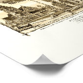 アダムスMAパノラママップ – 1882 ポスター (角)