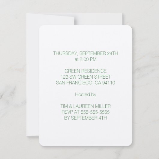 アダムズアップルベジエパーティの招待状 招待状 (裏面)