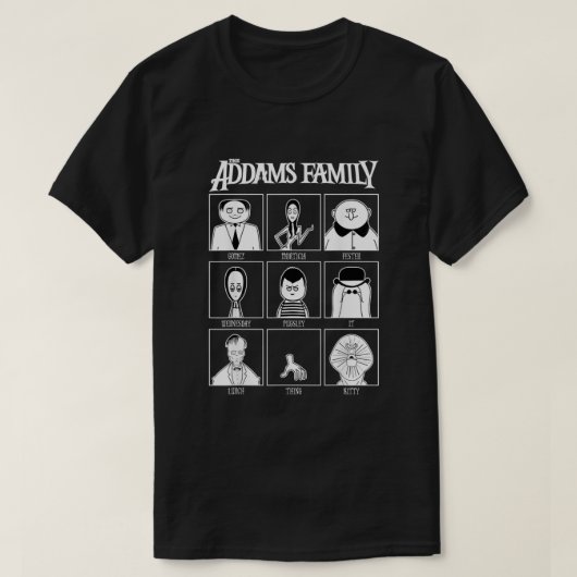 アダムズファミリー年鑑 Tシャツ (デザイン正面)