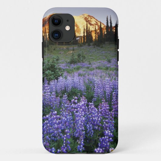 アダムズ山と亜高山の牧草地の日の入り Case-Mate iPhoneケース (裏面)