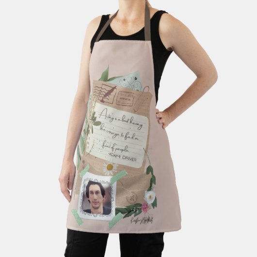 アダムドライバ「演技」引用文オールオーバープリントエプロン エプロン (インサイチュ)