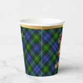 アダムパーソナライズされたタータンチェッククリスマス 紙コップ (右)
