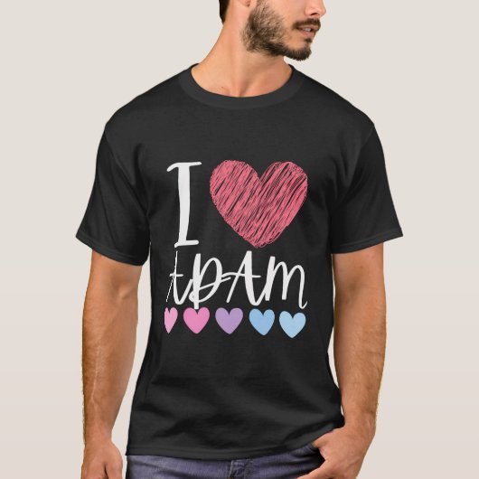 アダムパーソナライズされた名クール誕生会 Tシャツ (正面)