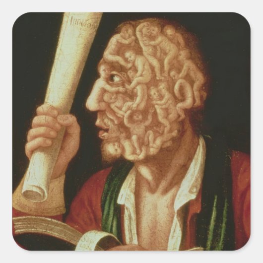 アダムポートレート(油) スクエアシール (正面)