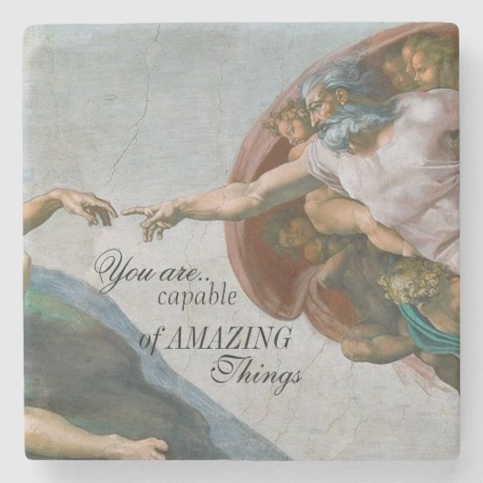 アダムミハエルアンジェロの大理石のコースターの作成 ストーンコースター (正面)