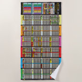 アダム創成以降のタイムライン ビーチタオル (正面)