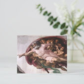 アダム創造の神詳細 ポストカード (スタンド正面)