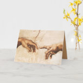 アダム創造 カード (黄色い花)