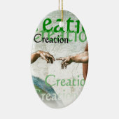 アダム創造 セラミックオーナメント (右)