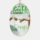 アダム創造 セラミックオーナメント (左)