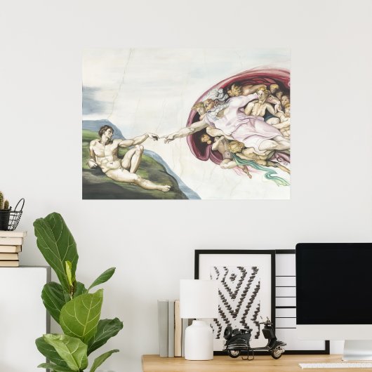 アダム創造 ポスター (ホームオフィス)