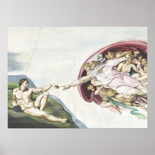 アダム創造 ポスター (正面)