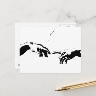 アダム創造 ポストカード